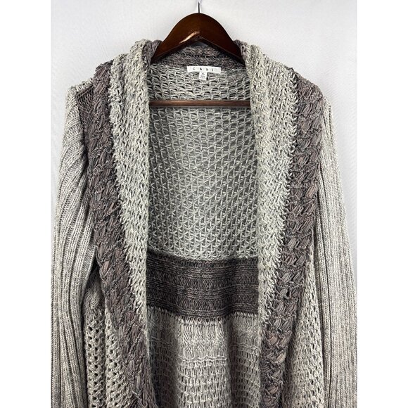 Women’s Cabi XL Light & Dark Gray Knit Cardigan - Picture 2 of 6